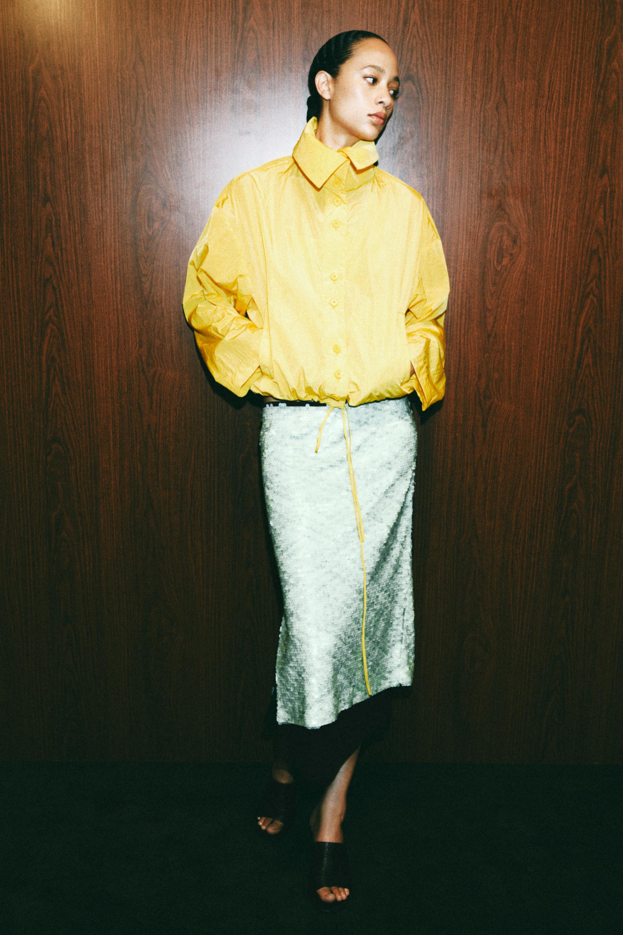 ZW COLLECTION NYLON BOMBER JACKET